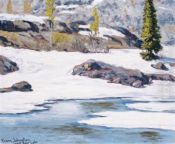 Spring On Silver Island, Great Bear Lake, N.w.t. Oil Painting by Francis Hans Johnston