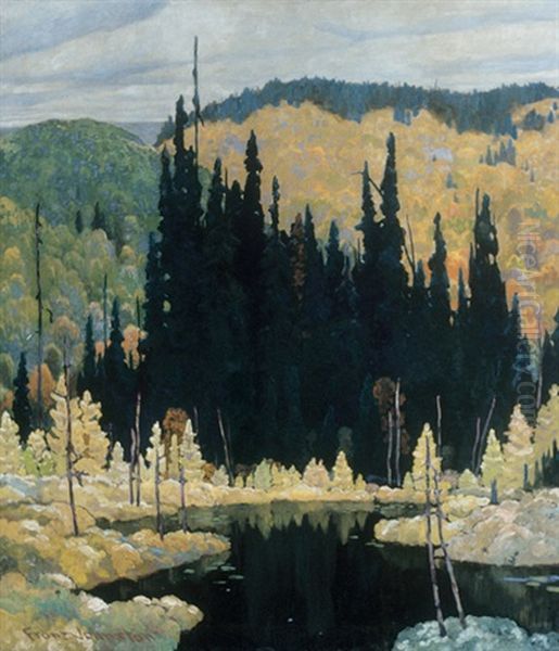 Autumn, Algoma Oil Painting by Francis Hans Johnston