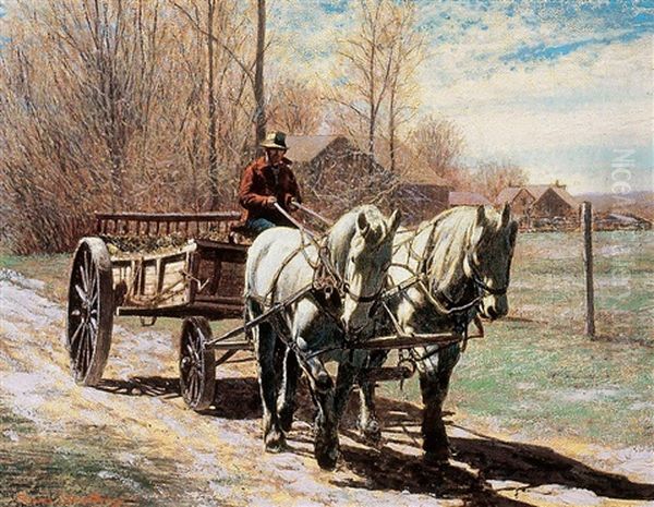 Spring Sunshine Oil Painting by Francis Hans Johnston