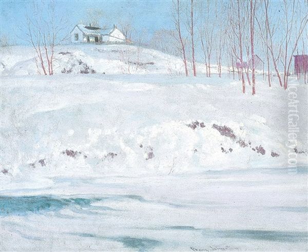 The House On The Hill Oil Painting by Francis Hans Johnston