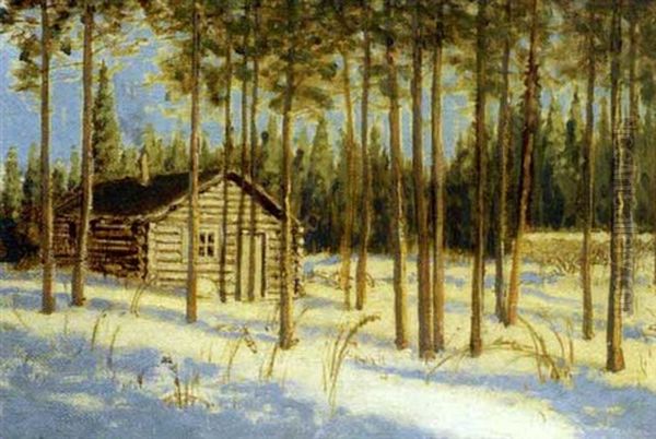 Prospector's Shack Oil Painting by Francis Hans Johnston