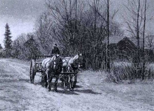 Off To The Fields Oil Painting by Francis Hans Johnston