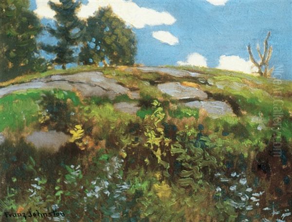 August, Near Parry Sound Oil Painting by Francis Hans Johnston