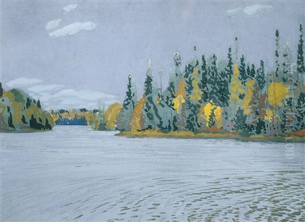 North Wind, Algoma Oil Painting by Francis Hans Johnston