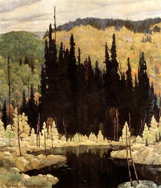 Autumn, Algoma Oil Painting by Francis Hans Johnston