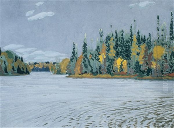 North Wind, Algoma Oil Painting by Francis Hans Johnston