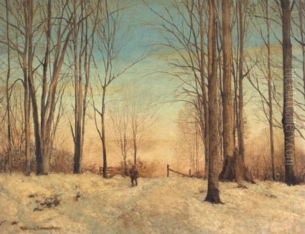 Spring Song In The Sugar Bush Oil Painting by Francis Hans Johnston