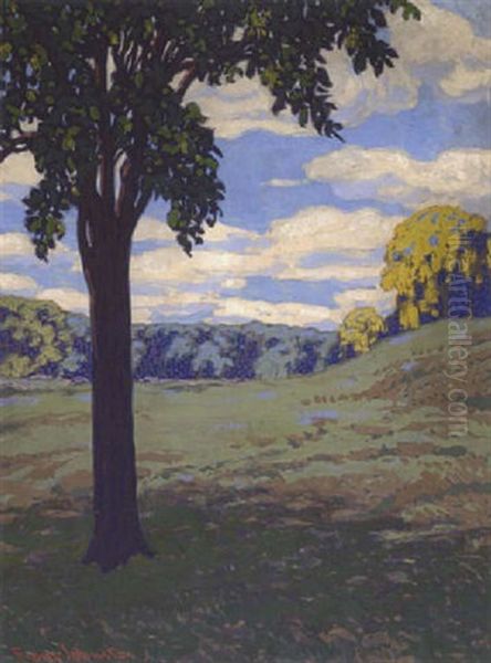 Summer Clouds Oil Painting by Francis Hans Johnston