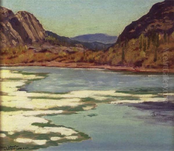 The Last Of The Ice, Labine Bay, Great Bear Lake Oil Painting by Francis Hans Johnston