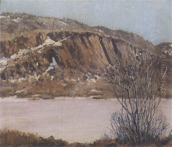 Across From Eldorado, Great Bear Lake, N.w.t. Oil Painting by Francis Hans Johnston