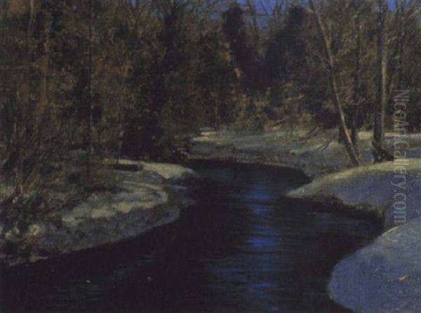 The Release From Winter Oil Painting by Francis Hans Johnston