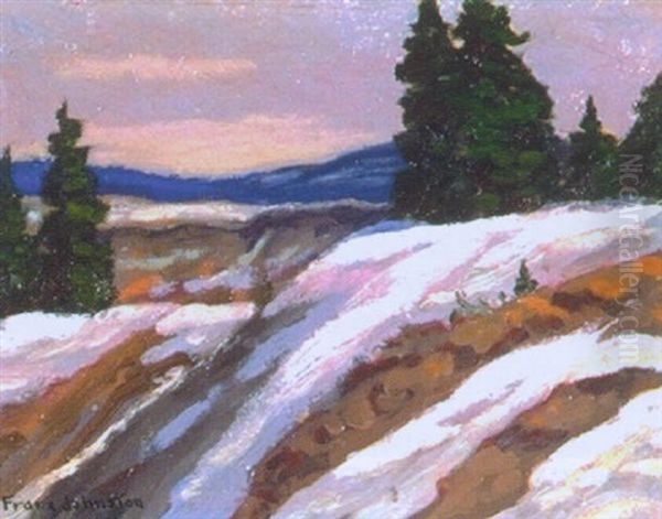 The Last Of Winter Oil Painting by Francis Hans Johnston