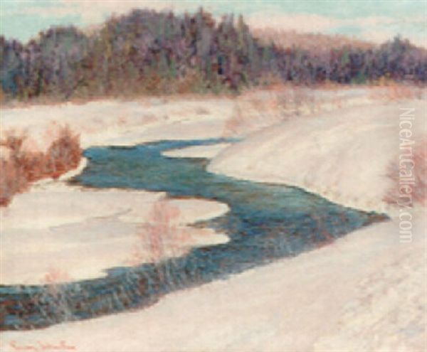 Coming Spring, Sturgeon River Country Oil Painting by Francis Hans Johnston