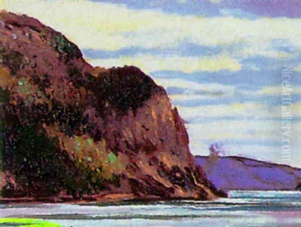 The St. Lawrence River Near Baie St. Paul Oil Painting by Francis Hans Johnston