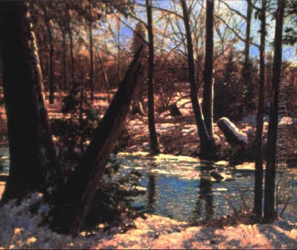 From Winter To Spring Oil Painting by Francis Hans Johnston