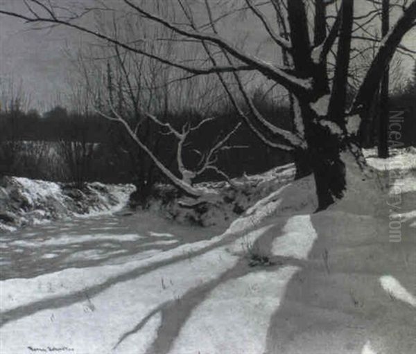 Opal Shadows, York Mills, Ont. Oil Painting by Francis Hans Johnston