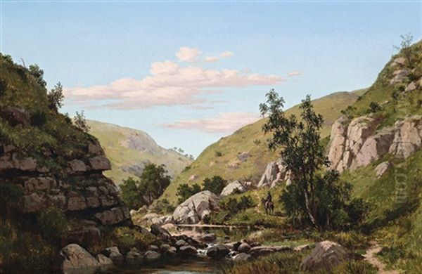 Torrens, Above The Gorge Oil Painting by Henry James Johnstone