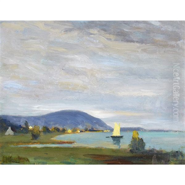 Ste-anne De Beaupre Oil Painting by John Young Johnstone