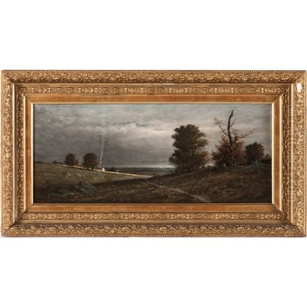 Landscape With Cottage Oil Painting by Harvey Joiner