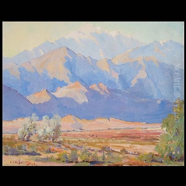 View Of The Southern Sierra Oil Painting by Luther Evan de Joiner