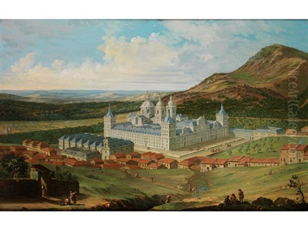 Blick Auf Den Escorial Oil Painting by Antonio Joli