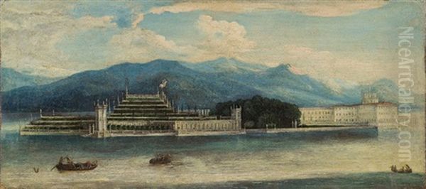 Ansicht Der Isola Bella Im Lago Maggiore Oil Painting by Antonio Joli