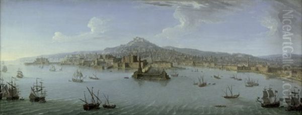 Neapel: Blick Auf Die Stadt Vom Meer by Antonio Joli