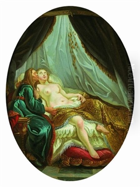 Danae Oil Painting by Nicolas-Rene Jollain the Younger