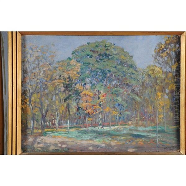 Foret En Automne Oil Painting by Lucien-Hector Jonas