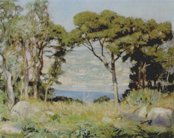 Saint Jean Cap Ferrat Oil Painting by Lucien-Hector Jonas