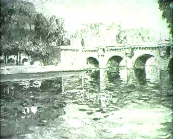 Paris: Le Pont Neuf Oil Painting by Lucien-Hector Jonas