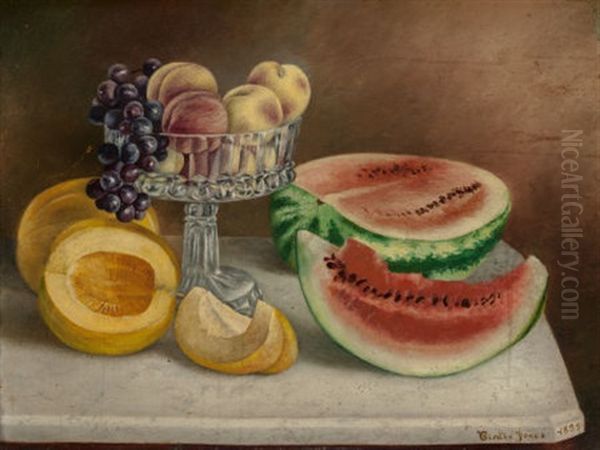 Still Life With Fruit, 1893 Oil Painting by Bird Jones