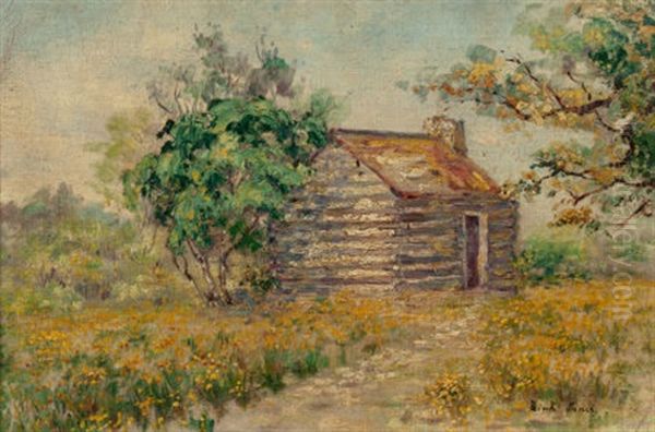 First Public School In Texas, Near Gay Hill Oil Painting by Bird Jones