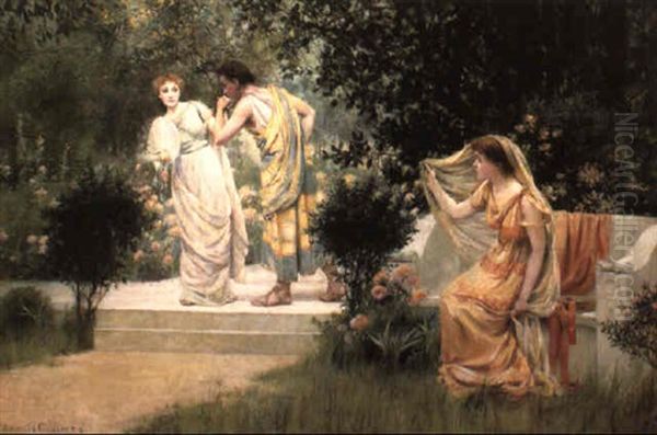 The Forbidden Kiss Oil Painting by Francis Coates Jones