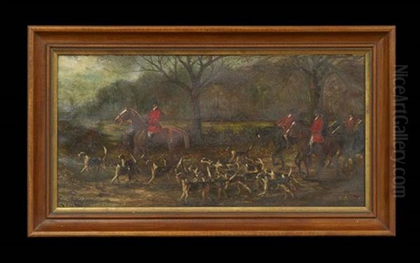 Calling The Hounds, Acton Oil Painting by Herbert H. St. John Jones