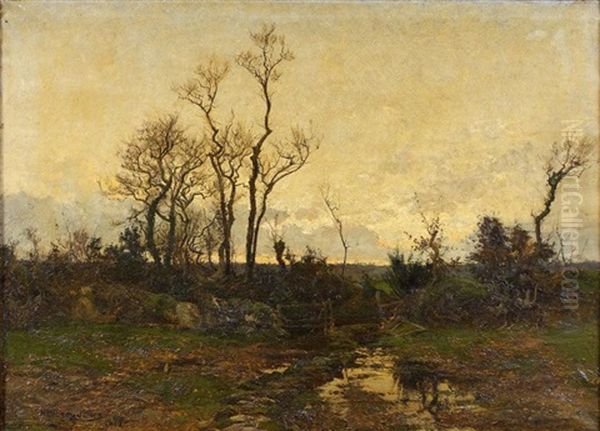 Paysage, 1879 Oil Painting by Hugh Bolton Jones