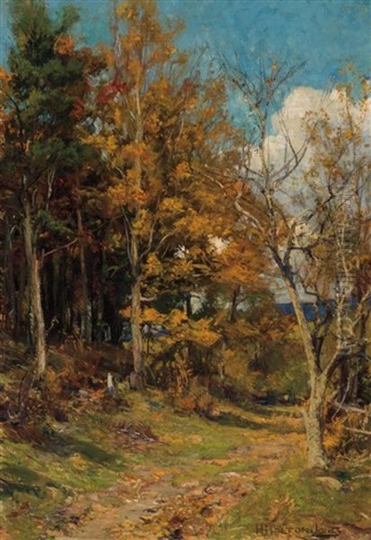 The Lure Of Autumn Oil Painting by Hugh Bolton Jones