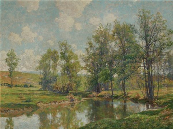 Stream In South Egremont Oil Painting by Hugh Bolton Jones