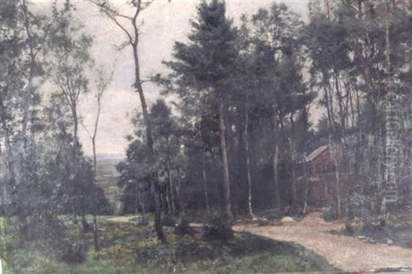 Ulysses S. Grant's Final Home, Drexel Cottage, Mt. Mcgregor Ny Oil Painting by Hugh Bolton Jones