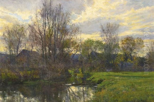 November, Old Lyme Oil Painting by Hugh Bolton Jones