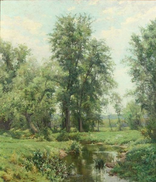 Springtime In Old Lyme, Connecticut Oil Painting by Hugh Bolton Jones