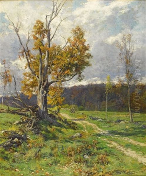 Fall Landscape Oil Painting by Hugh Bolton Jones