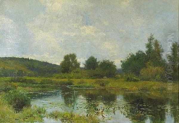 Afternoon By The Water Oil Painting by Hugh Bolton Jones