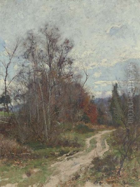 A Path In The Woods Oil Painting by Hugh Bolton Jones