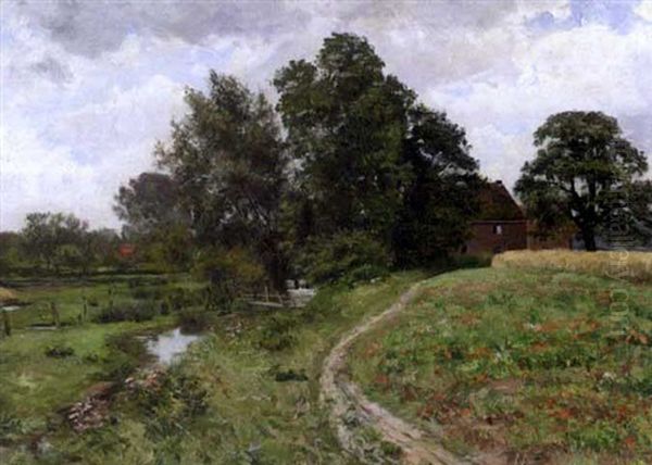 The Stream Oil Painting by Hugh Bolton Jones