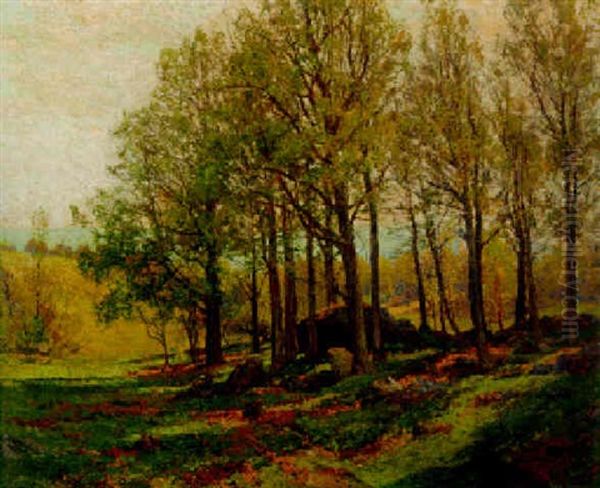 Maples In The Spring Oil Painting by Hugh Bolton Jones