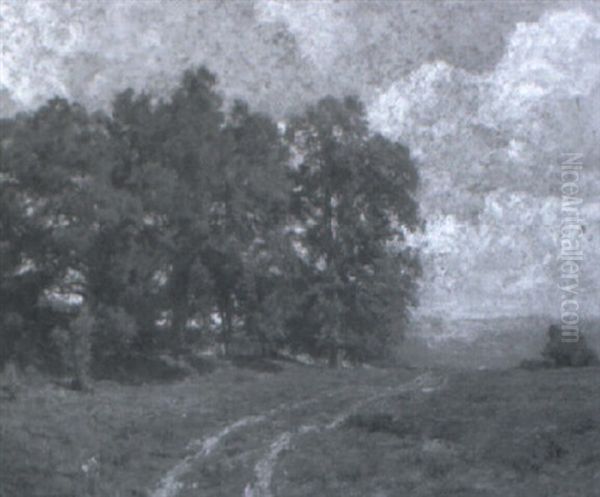 Country Road Oil Painting by Hugh Bolton Jones