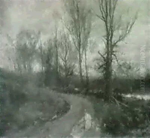 The Country Road Oil Painting by Hugh Bolton Jones