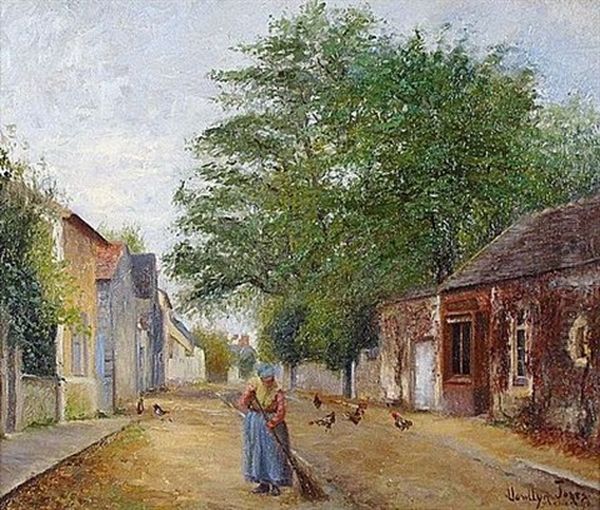 A Barbizon Oil Painting by John Llewellyn Jones