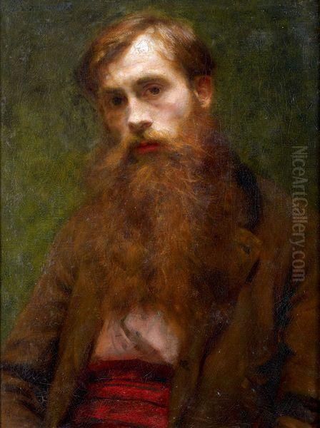 Portrait D'homme Oil Painting by Jules Bastien-Lepage